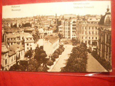 Ilustrata Bucuresti- Vedere Generala 1918 ocupatia germana , circ. 1927,Executie Berlin foto