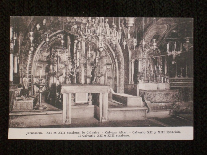 Jerusalem 1910,drumul crucii,a XII si a XIII statie.