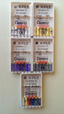 Ace K-file Dentsply #08 #10 #15 #20 #15-45 Noi - Livrare 24 ore - Endo endodontie protaper mortia apex finder locator vdw foto