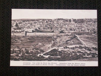 Jerusalem 1910,vedere de pe muntele cu maslini. foto