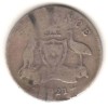 SV * Australia 6 PENCE 1921 * ARGINT * Regele George V, Australia si Oceania