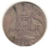 SV * Australia 6 PENCE 1921 ARGINT Regele George V, Australia si Oceania