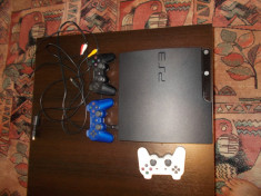 Sony Playstation 3 slim, 320 Gb, nemodata + 4 controllere wireless+18 jocuri foto