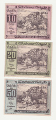 LOT 3 BANCNOTE (NOTGELD) AUSTRIECE - SCHLOSS RANNA-MUHLDORF - 10, 20, 50 HELLER 1920 foto