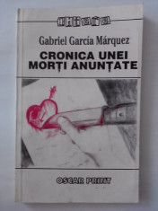 Cronica unei morti anuntate - Gabriel Garcia Marquez / R8P1S foto