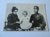 FOTOGRAFIE OFITER DE HUSZARI WW I CU FAMILIA