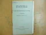Statutele casei de economie si ajutor a functionarilor bancii agricole Buc. 1906