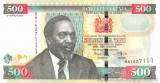 KENYA █ bancnota █ 500 Shillings █ 2008 █ P-50c █ UNC █ necirculata