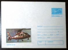 ROMANIA - AVIATIE. ELICOPTER DAUPHIN SA 365. PLIC MNH (PA16) foto