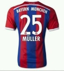 Tricou Adidas Bayern Munchen Acasa Sezon 2014- 2015(NR 25 MULLER) foto