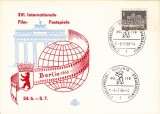 CARTE POSTALA PRIMA ZI FESTIVALUL INTERNATIONAL DE FILM BERLIN 6.7.1966