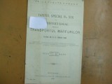 Tariful special nr. XIX pt. transportul marfurilor 14 aprilie 1909 Buc. 1909