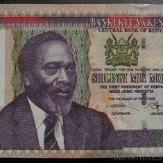 KENYA █ bancnota █ 100 Shillings █ 2005 █ P-48a █ UNC █ necirculata