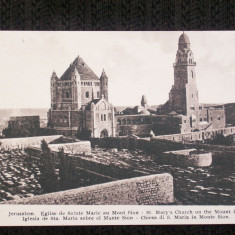 Jerusalem 1910.Biserica Sf.Maria,de pe muntele Sion.