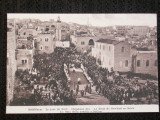 Jerusalem,sarbatoarea Craciunulu-i in Betlehem la 1910.Necirculata., Israel, Fotografie