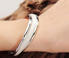 Bratara Mesh Bangle - 925 Silver Filled foto