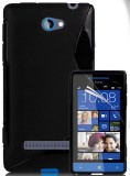 Husa HTC Windows Phone 8X + stylus, Alt model telefon HTC, Negru, Gel TPU, Samsung