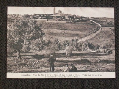 Jerusalem la 1910.Vedere generala de pe muntele Sion.Necirculata. foto