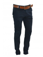 Pantaloni tip Zara Man - Casual - Bleumarin si Maro - Model nou - MASURI: 29, 30, 31, 32, 33, 34, 36 si Curea foto
