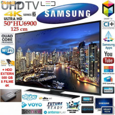 OCAZIE TELEVIZOR 4K ULTRA HD SAMSUNG 50HU6900 125 CM LED SMART TV, UHD+ HDD EXTERN 500 GB CU 8 FILME 4K + GARANTIE, QUAD CORE, VOICE CONTROL, SCHIMB foto