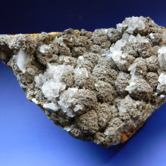 Specimen minerale - SIDERIT CU FRUNZE DE FLOROCALCIT (CC2)