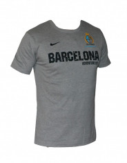 Tricou Nike - FC BARCELONA - Gri - de bumbac - Masuri: XL, XXL foto