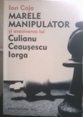 ION COJA MARELE MANIPULATOR SI ASASINAREA LUI CULIANU CEAUSESCU IORGA 2012 440 P foto