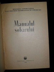 MANUALUL SOBARULUI , ministerul constructiilor(cartea este originala nu contrafacuta) 1952 foto