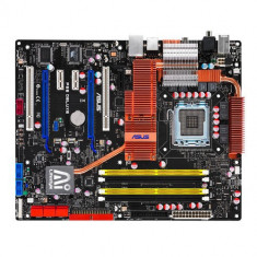 Vand placa de baza Asus P5E Deluxe socket 775 impecabila. chipset X48, 4x DDR2 1200Mhz 2 faze, 2x PCI-Exp 2.0, 8 faze CPU etc foto