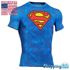 Tricou barbati Under Armour Super Hero Logo S/S Compression | 100% original | Livrare cca 10 zile lucratoare | Aducem pe comanda orice produs din SUA foto