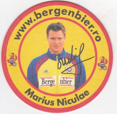 Suport de pahar / Biscuite BERGENBIER Marius Niculae foto