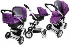 CARUCIOR KINDERKRAFT 3 IN 1 !!! culoare mov !!! foto