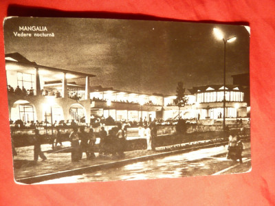Ilustrata Mangalia- Vedere nocturna , circ. 1961 foto