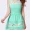 Rochie Elegant Neck Embroidered Sleeveless