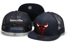 Sapca Mitchell and Ness Chicago Bulls Blug NBA cu Plasa Snapback foto