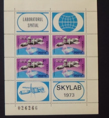 LP 867a, Skylab in bloc de 4 dantelat foto