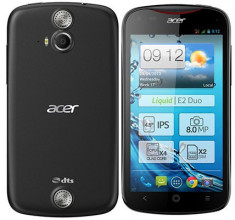 ACER V370 Liquid E2 DUO DUAL SIM Negru Quad core 1.2GHZ 1GB/4GB IPS LCD 4.5&amp;quot; sunet DTS 2 difuzoare 8MP video full HD 1080p Android 4.2.1 2000Mah +32GB foto