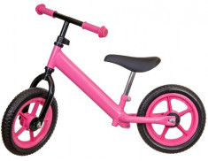 Bicicleta fara pedale pentru copii roz foto