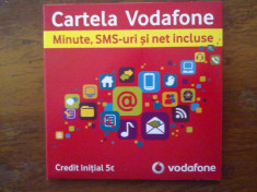 Cartela Vodafone cu nr usor foto