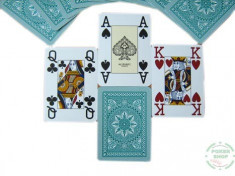 Carti Poker MODIANO 100% plastic cu spate verde foto