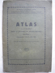 Radu Baldescu - Atlas cu 17 crochiuri ( anexa la lucrarea Istorie Militara vol. I ) - 1933 foto