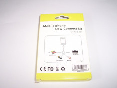 Adaptor OTG USB mama - microUSB tata (S-K07) foto