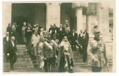 2399 - REGALE, - ALBA-IULIA, King FERDINAND &amp;amp;amp; Queen MARY - old postcard,real PHOTO - unused foto