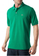 Tricou Lacoste polo VERDE din bumbac ||LIVRARE GRATUITA|| foto