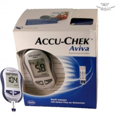 Glucometru Accu Chek Aviva mg/dl inclus 10 Teste glicemie -Nou foto
