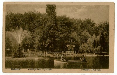 1202 - BUCURESTI, Park Cismigiu - old postcard - unused foto