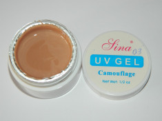 COVER GEL / GEL CAMUFLAJ SINA UV GEL UV SINA15 ML / COVER GEL / GEL DE ACOPERIRE A IMPERFECTIUNILOR UNGHIEI foto