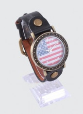 Ceas Vintage (U,S,A flag) Unisex foto