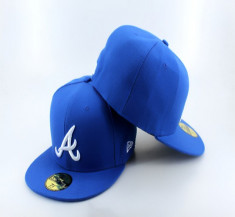 Sapca Full Cap NEW ERA 59FIFTY Atlanta Braves Albastru Fullcap 7 Fitted IN STOC Livrare Gratuita LICHIDARE STOC foto