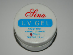 GEL UV SINA 15 ML TRANSPARENT 3 in 1 BAZA, CONSTRUCTIE , FINISH foto